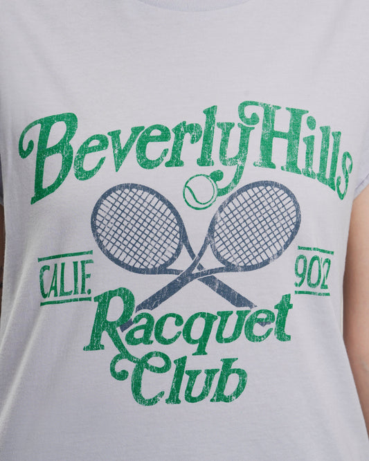 BOWERY | Beverly Hills Rolled-Up Tee - Vintage Lavender