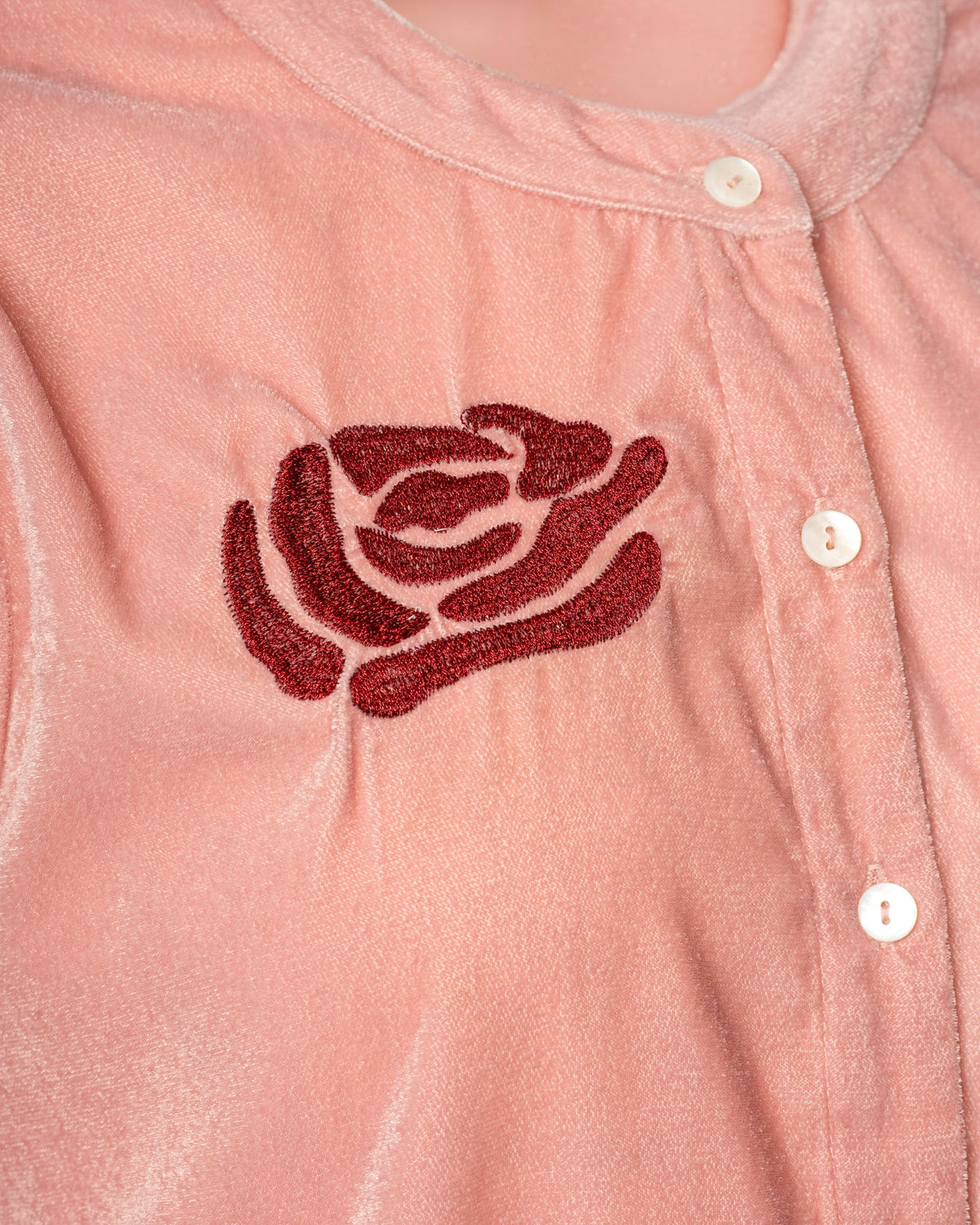 Sissel Edelbo | Hope Shirt Jacket -  Embroidery Pink
