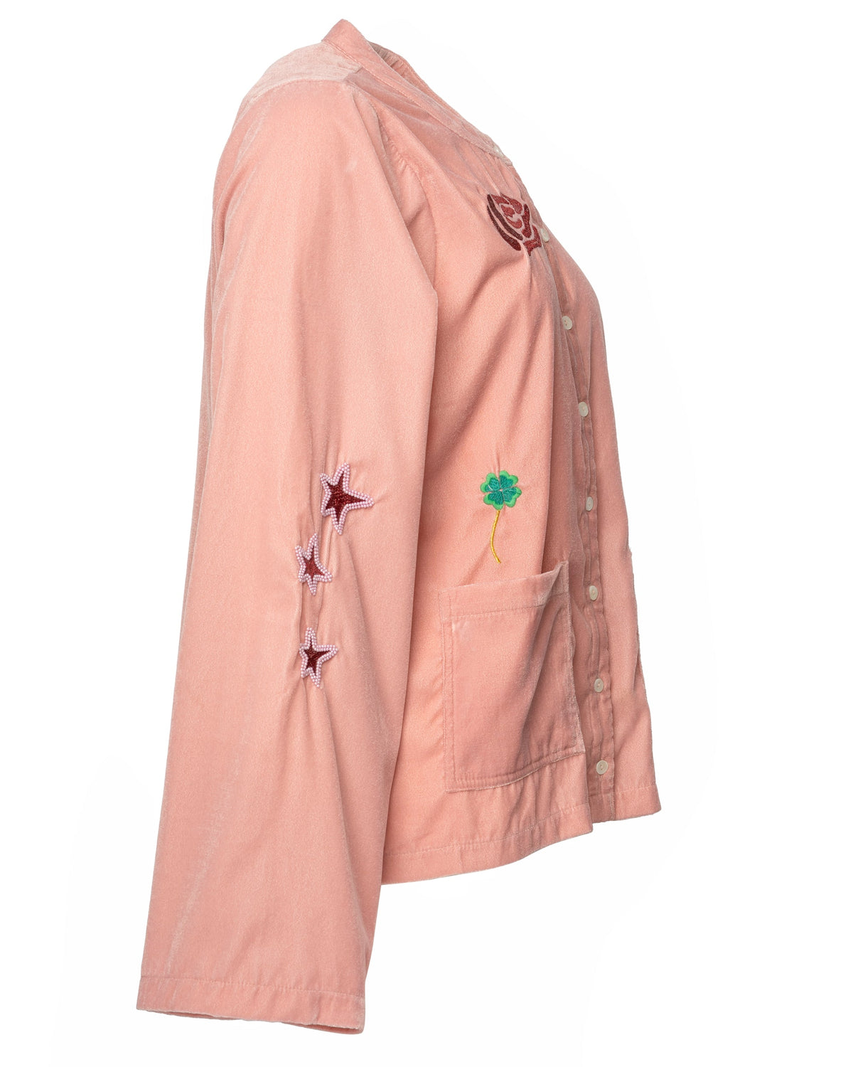 Sissel Edelbo | Hope Shirt Jacket -  Embroidery Pink