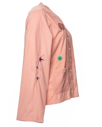 Sissel Edelbo | Hope Shirt Jacket -  Embroidery Pink