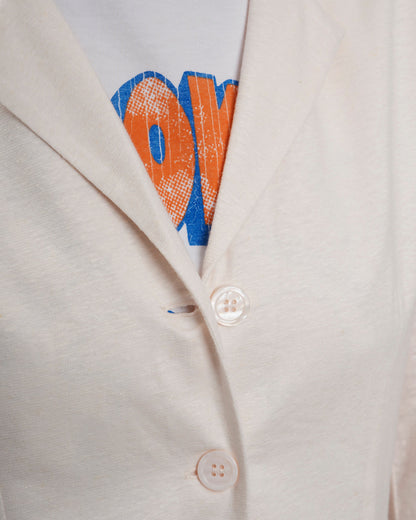 Majestic | Soft-Touch Knit Blend Jacket - Cream
