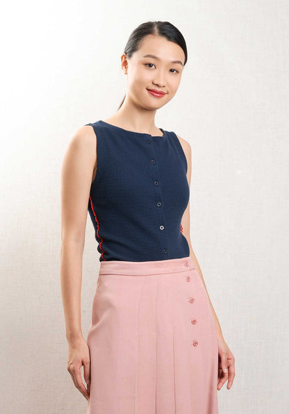 Aw25-dm-2060 Devon Pointelle Navy-Red