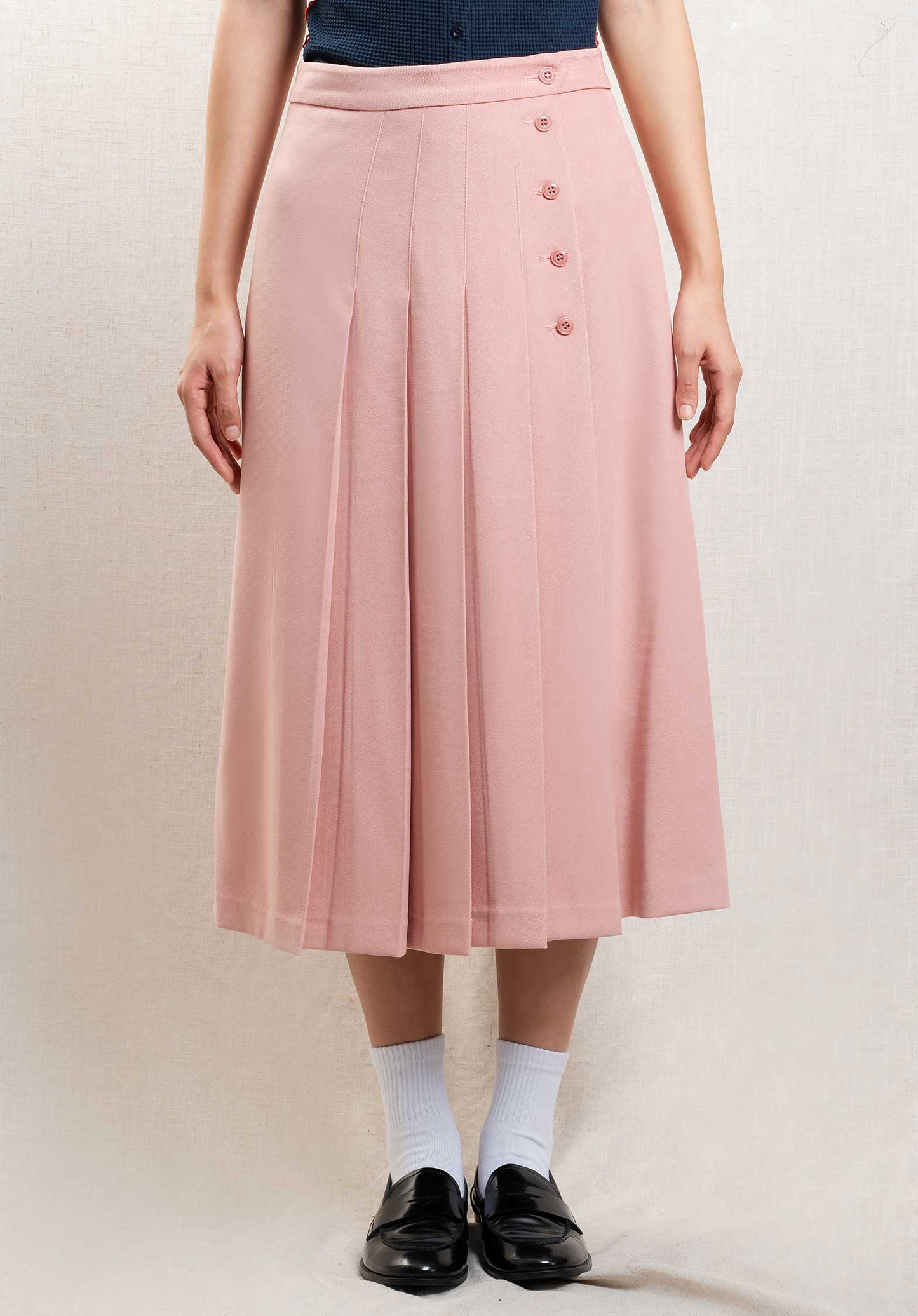Skirt G3fsk02m8 Camelia Pleats Indi-Pink