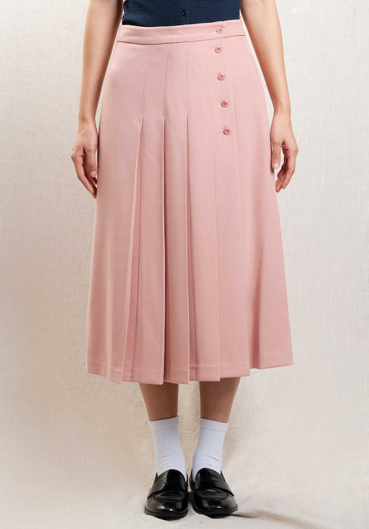 Skirt G3fsk02m8 Camelia Pleats Indi-Pink