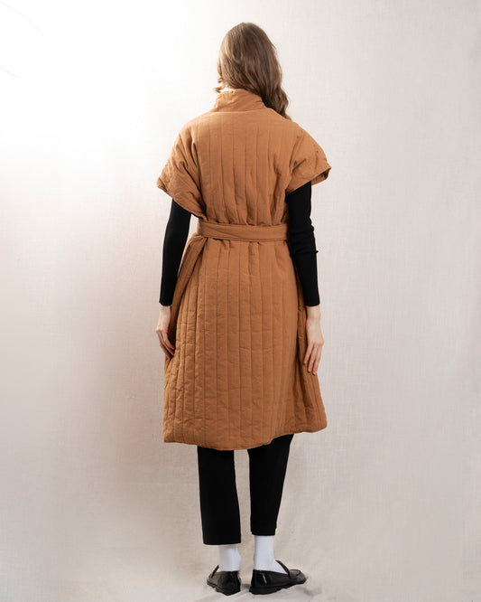 Coat Garis Chestnut