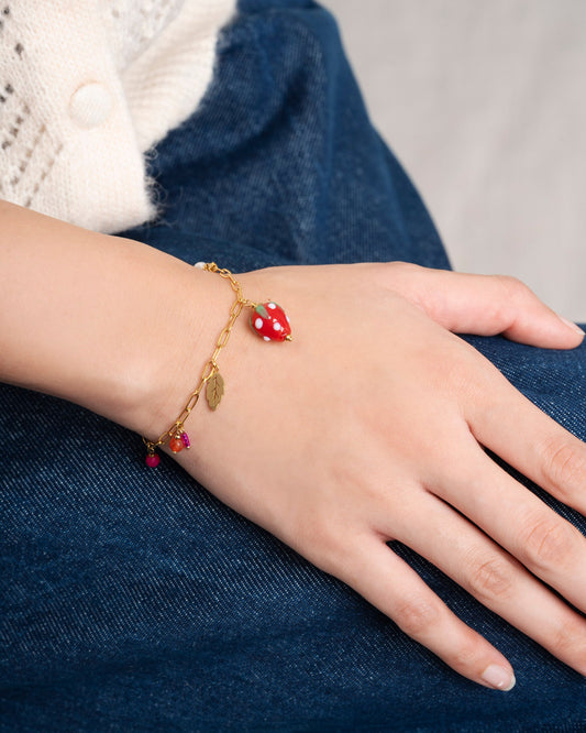 Bracelet Strawberry Brace Red