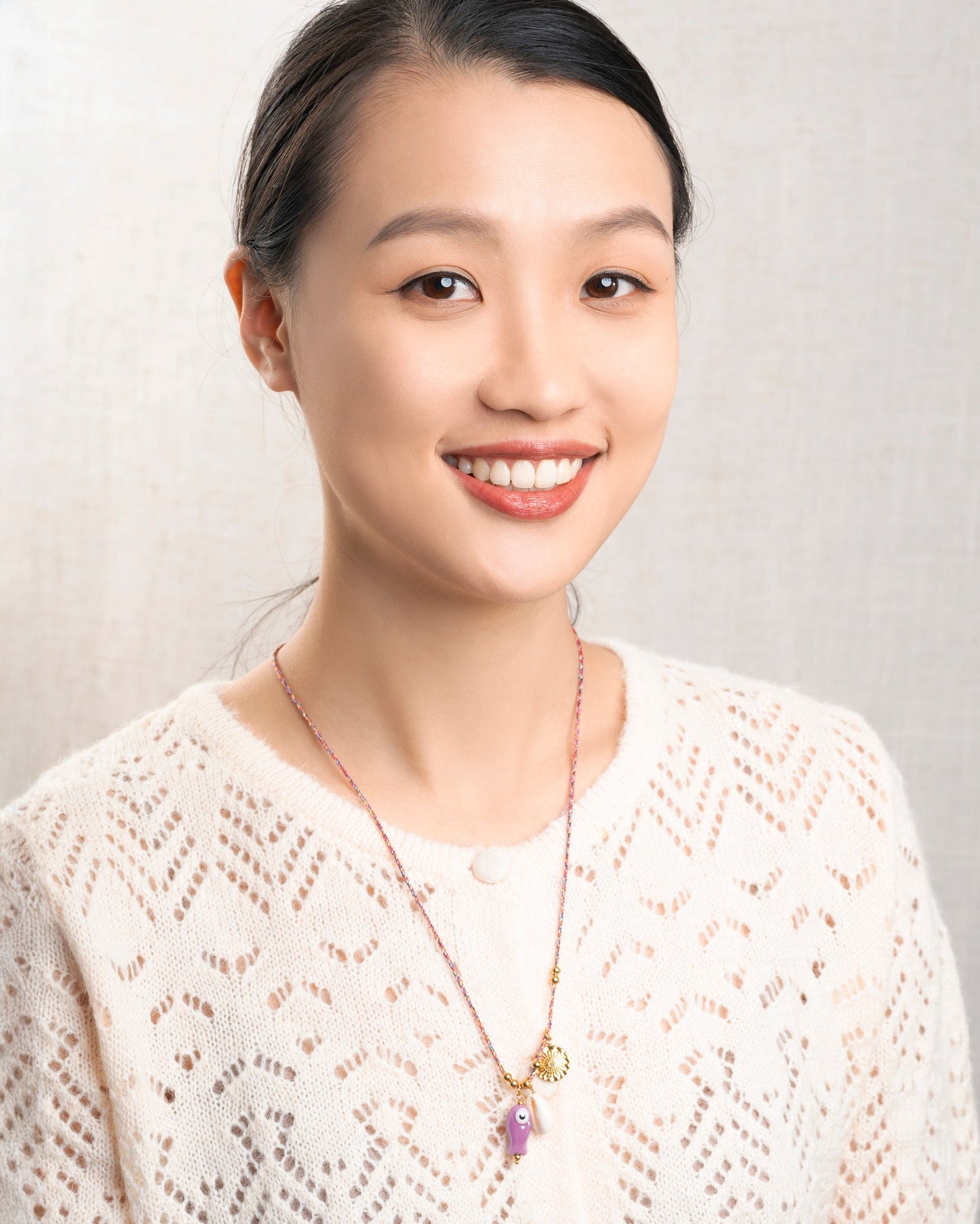 Necklace Carpe Necklace Purple-Ceramic-Fish