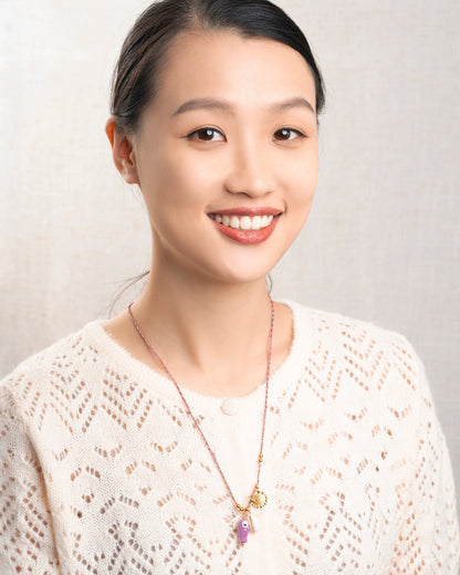 Necklace Carpe Necklace Purple-Ceramic-Fish