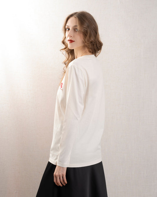 Etoile by Isabel Marant | Martine T-Shirt - Cotton Graphic Ecru