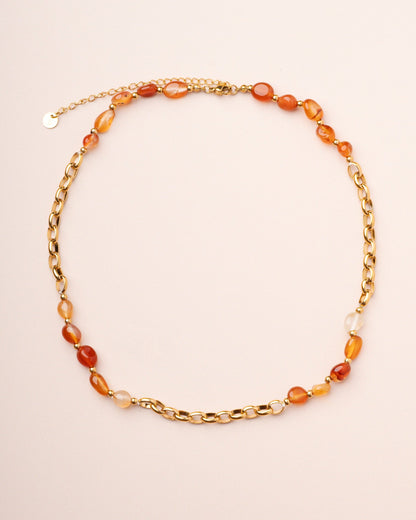 Necklace Sophie Cornaline Orange