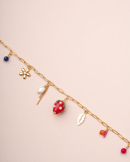 Bracelet Strawberry Brace Red