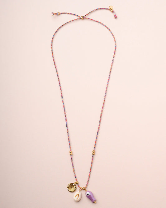 Necklace Carpe Necklace Purple-Ceramic-Fish