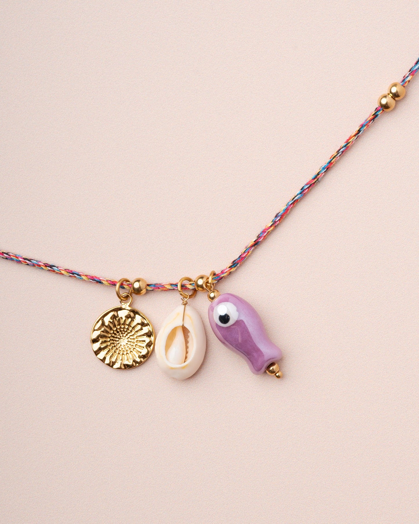 Necklace Carpe Necklace Purple-Ceramic-Fish
