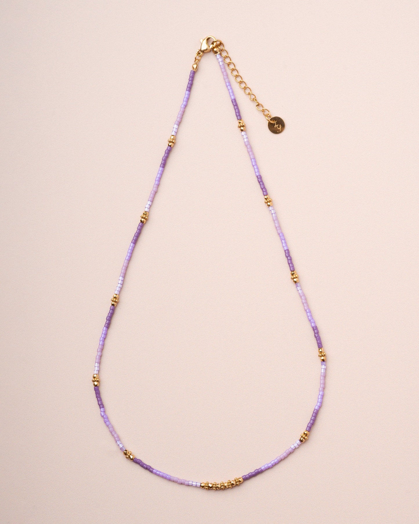 Necklace Armene Bead Neck Violet