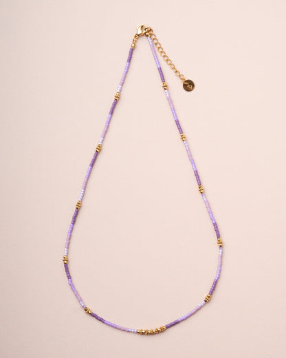 Necklace Armene Bead Neck Violet