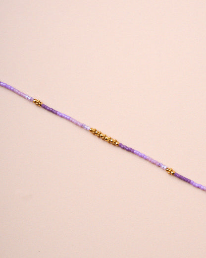 Necklace Armene Bead Neck Violet