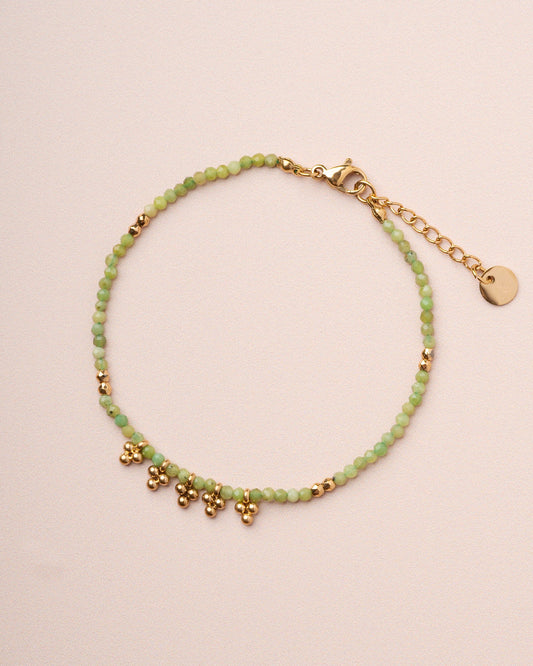 Bracelet Akar Stone Brace Olive-Green