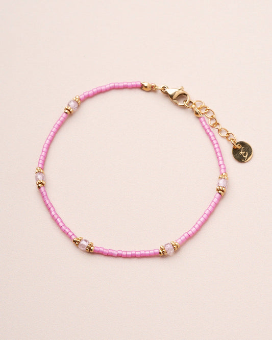 Bracelet Meillet Bead Br Fushia
