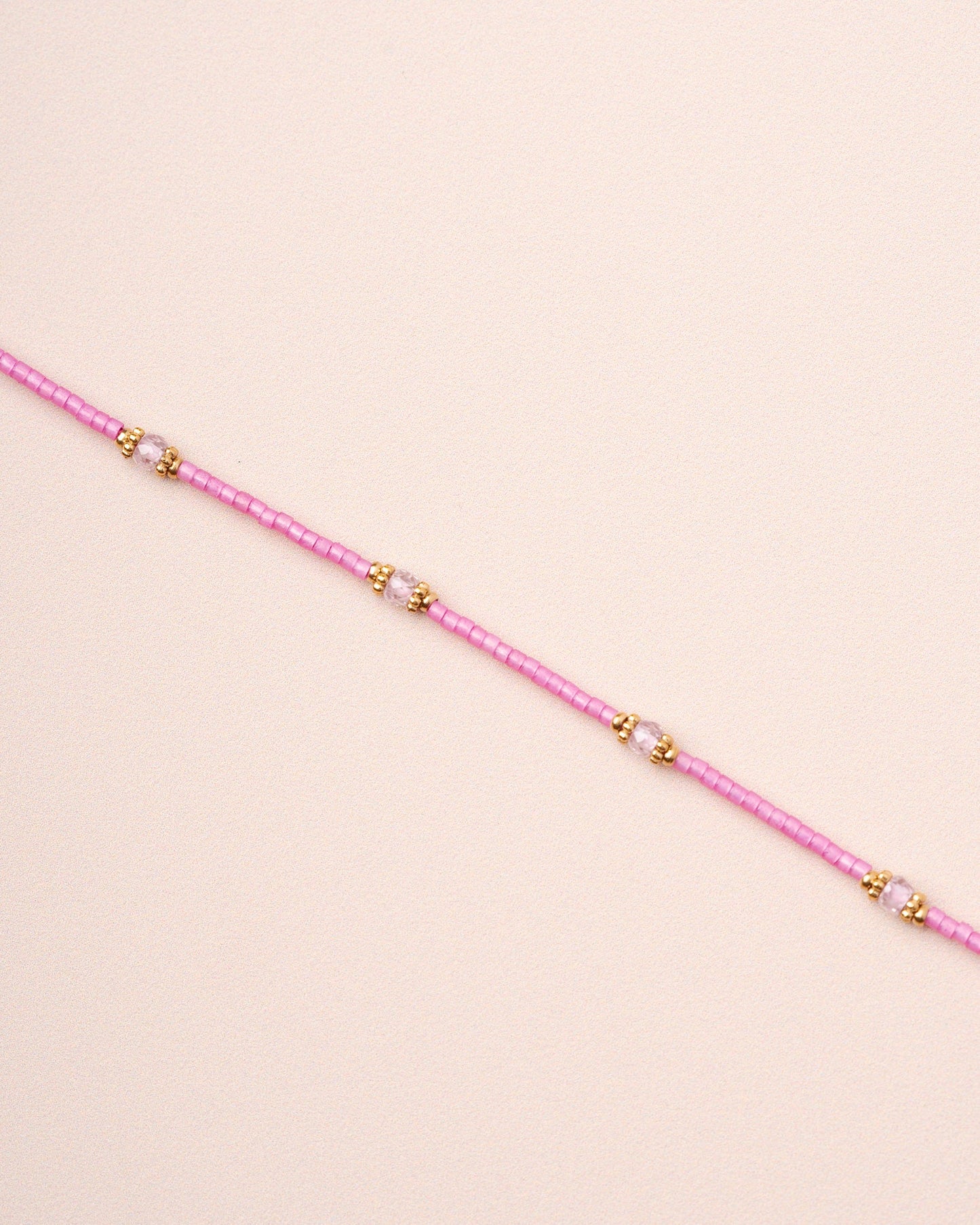 Bracelet Meillet Bead Br Fushia