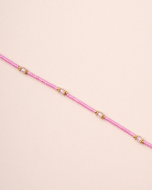 Bracelet Meillet Bead Br Fushia
