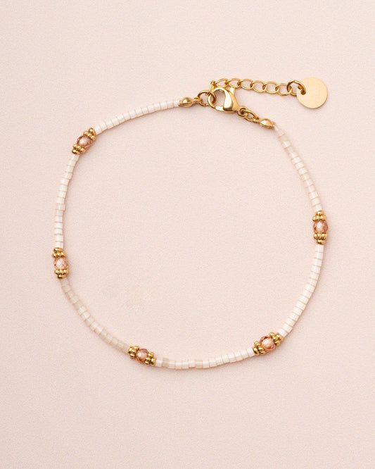 Bracelet Meillet Bead Br White