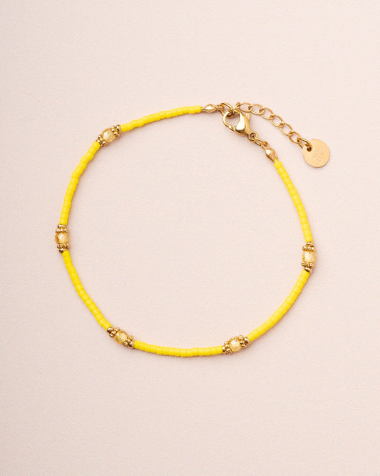 Bracelet Meillet Bead Br Yellow