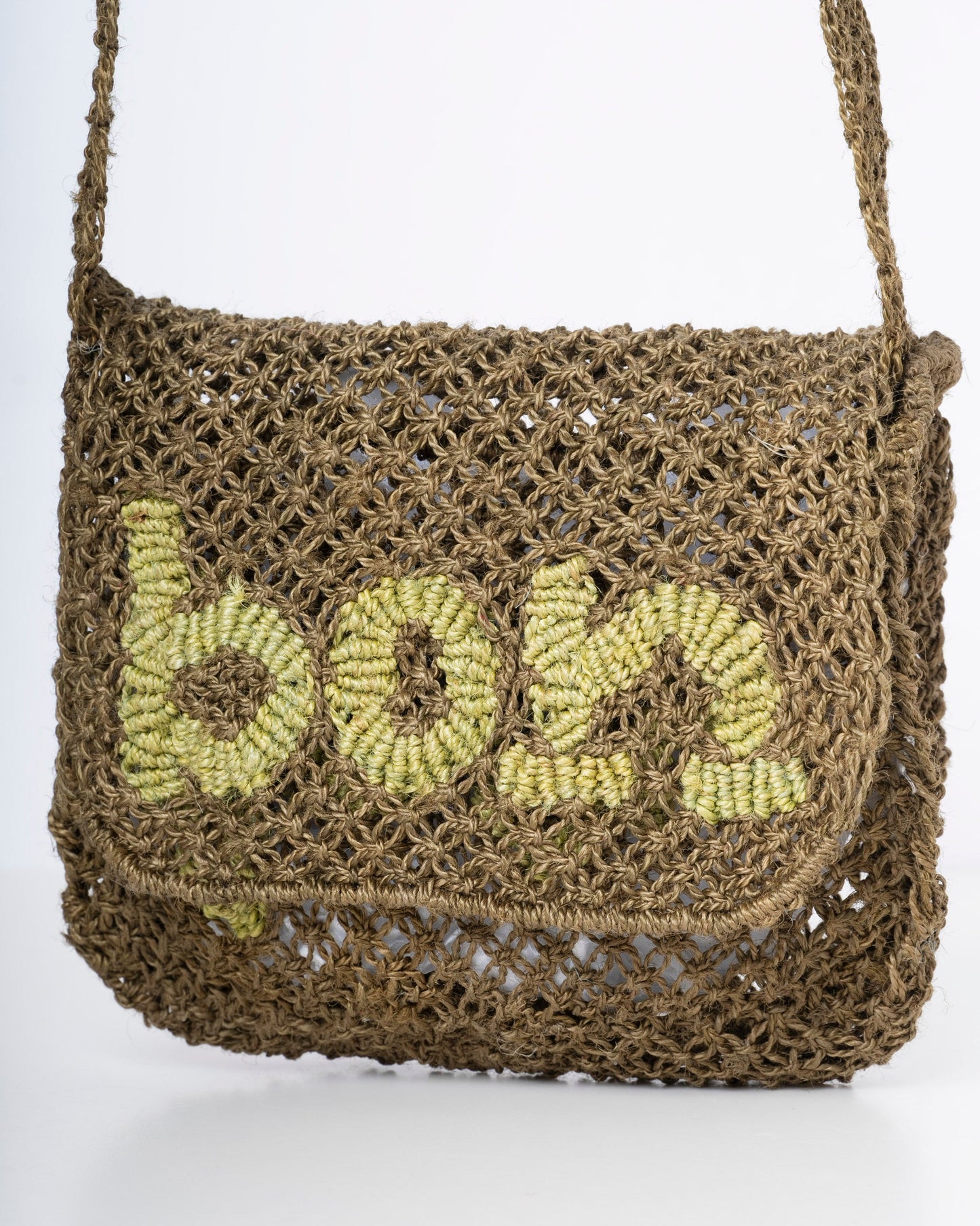 Unisex Olive Jute Beach Tote Bag – Premium Woven Coastal Carryall