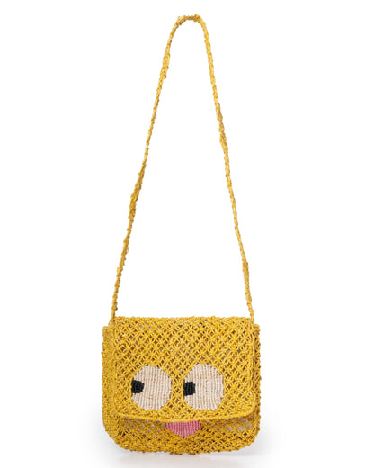 Women’s Premium Jute Beach Tote Bag – Lola Sweetheart Yellow