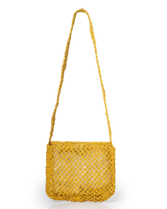 Women’s Premium Jute Beach Tote Bag – Lola Sweetheart Yellow