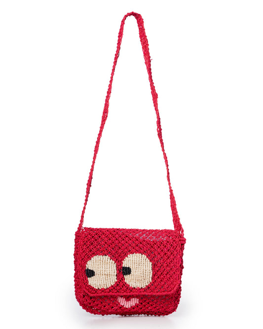 Women’s Premium Jute Beach Tote Bag – Lola Sweetheart Raspberry