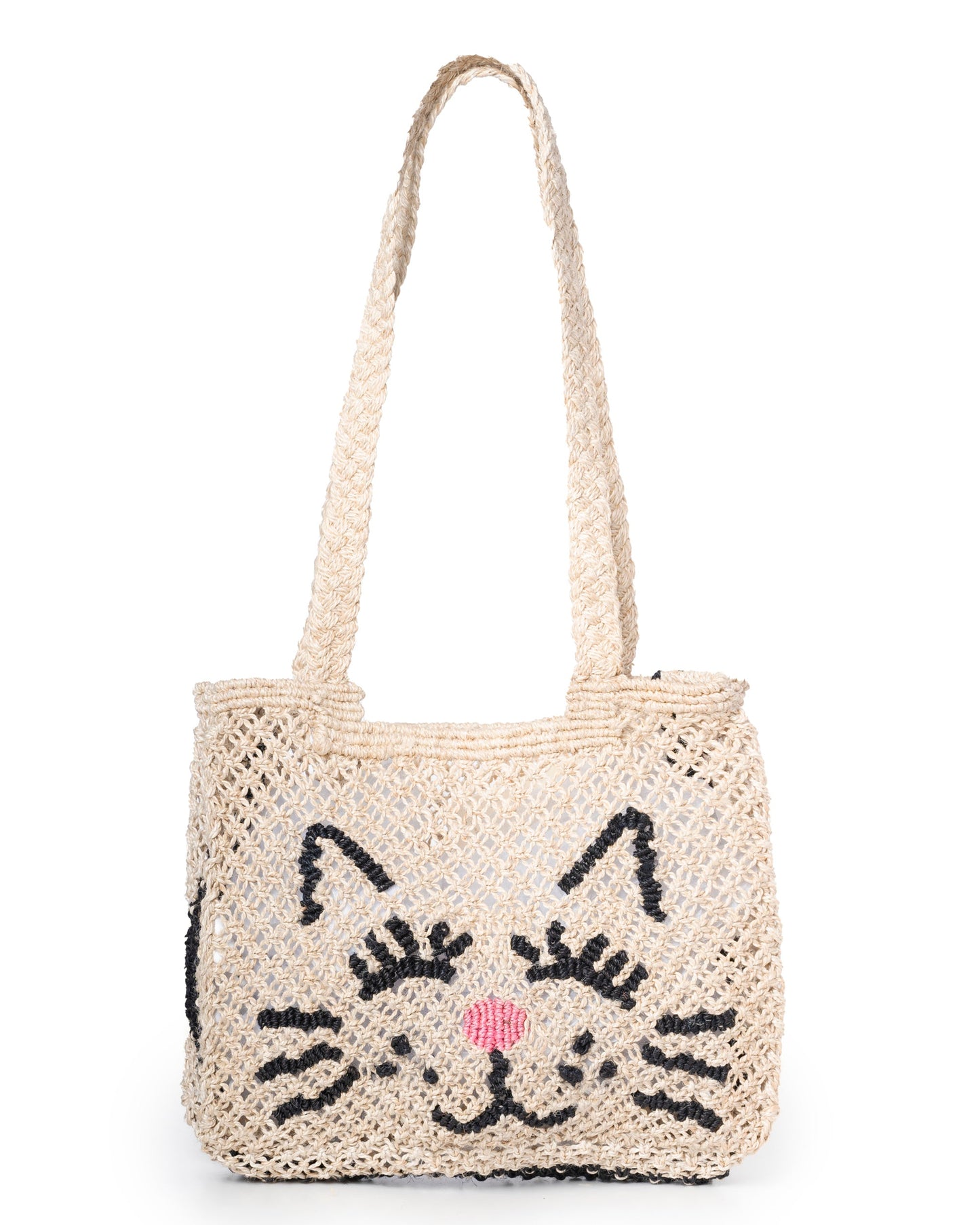 The Jacksons | Beach Bag Sofie Cat Face Natural