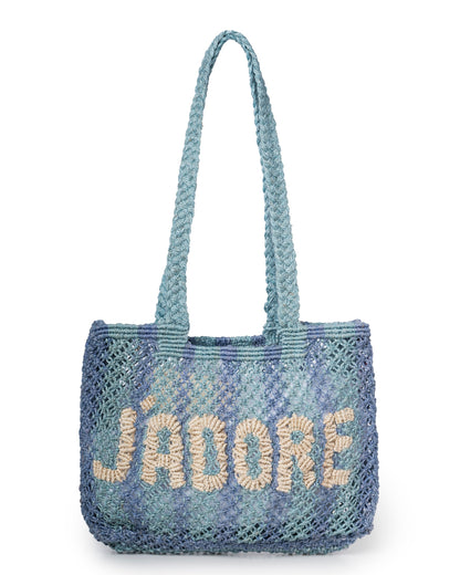 THE JACKSONS | Beach Bag Sofie Jadore Pebble - Purple Jute Tote