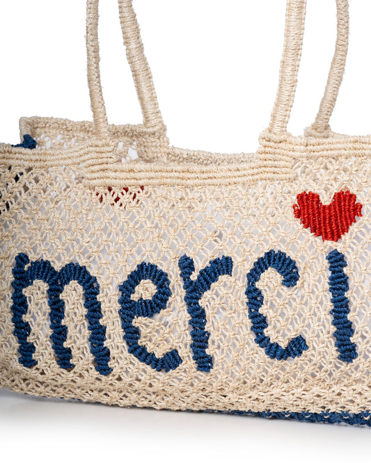 Women's Beach Bag Raffia Straw Weave Exterior - Natural