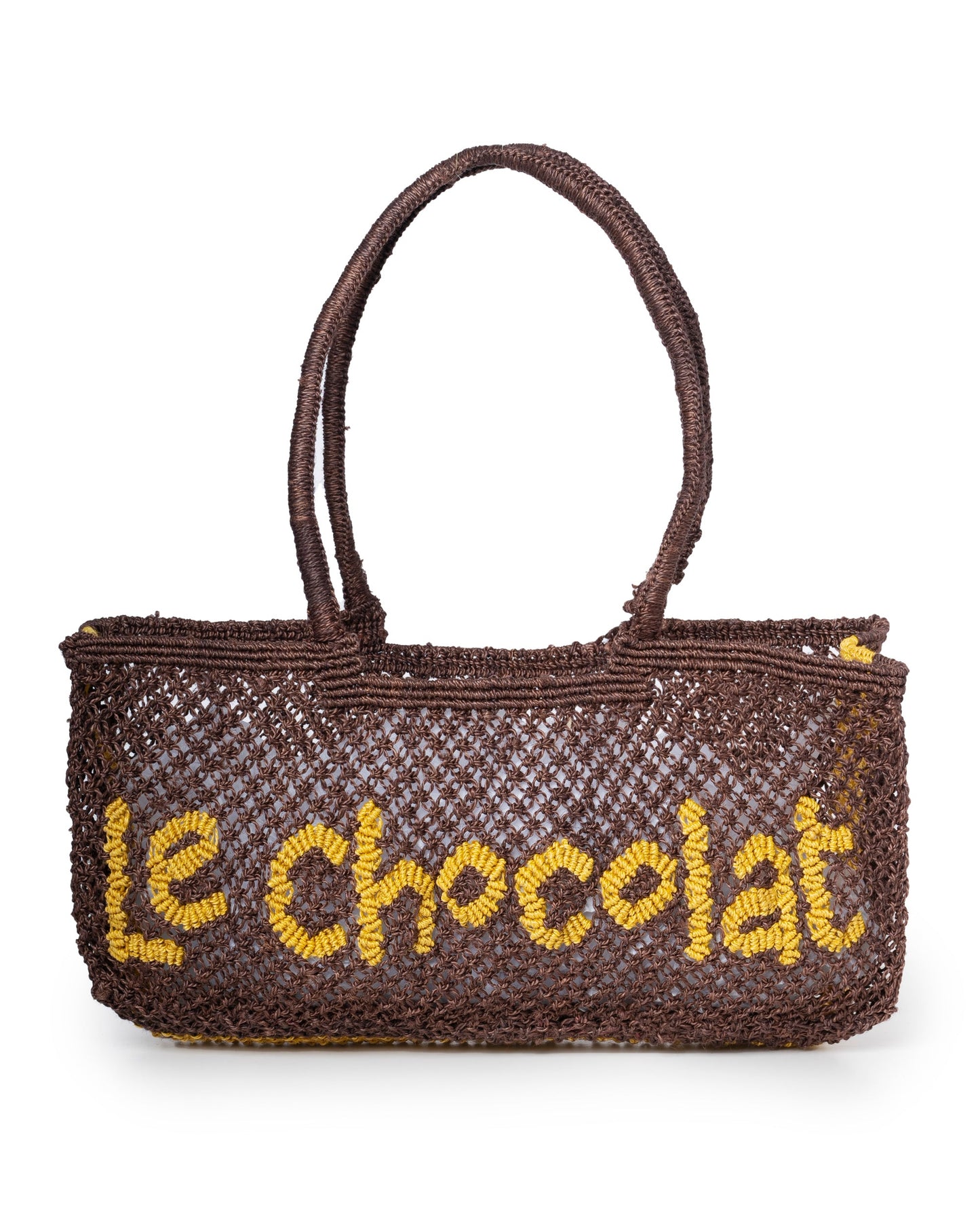The Jacksons Eloise Jute Beach Bag - Chocolat Brown