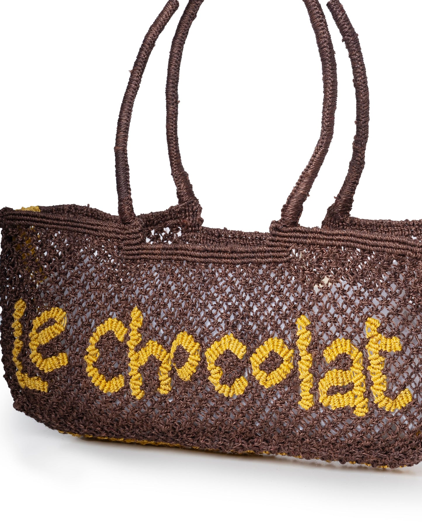The Jacksons Eloise Jute Beach Bag - Chocolat Brown