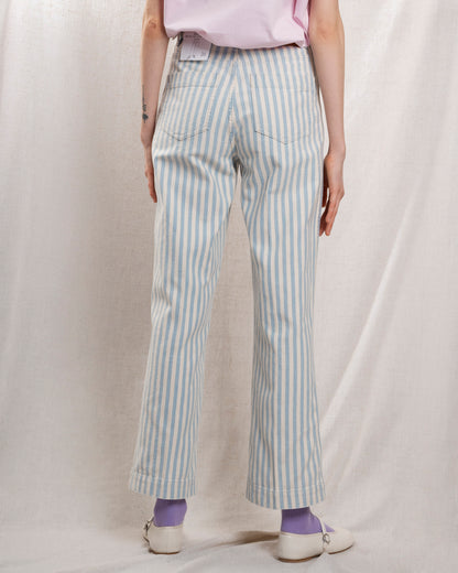 LAB DIP | Samuel High-Waist Wide-Leg Jeans - Hand-Washed Indigo