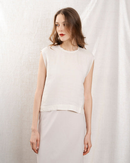 Hartford | Howi Linen Blouse - Relaxed Shell 22-Shell