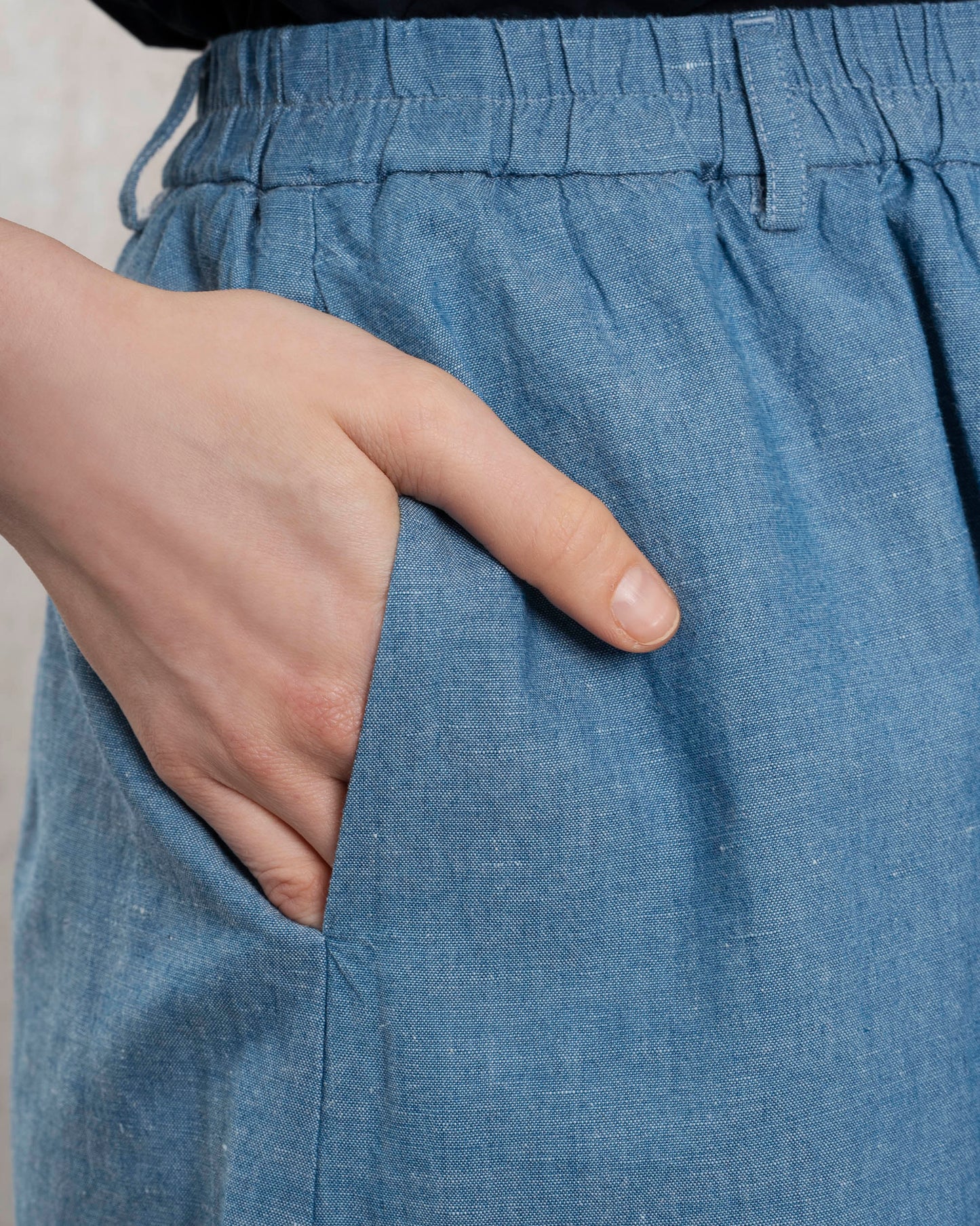 HARTFORD | Jorda A-Line Denim Skirt - Medium Blue