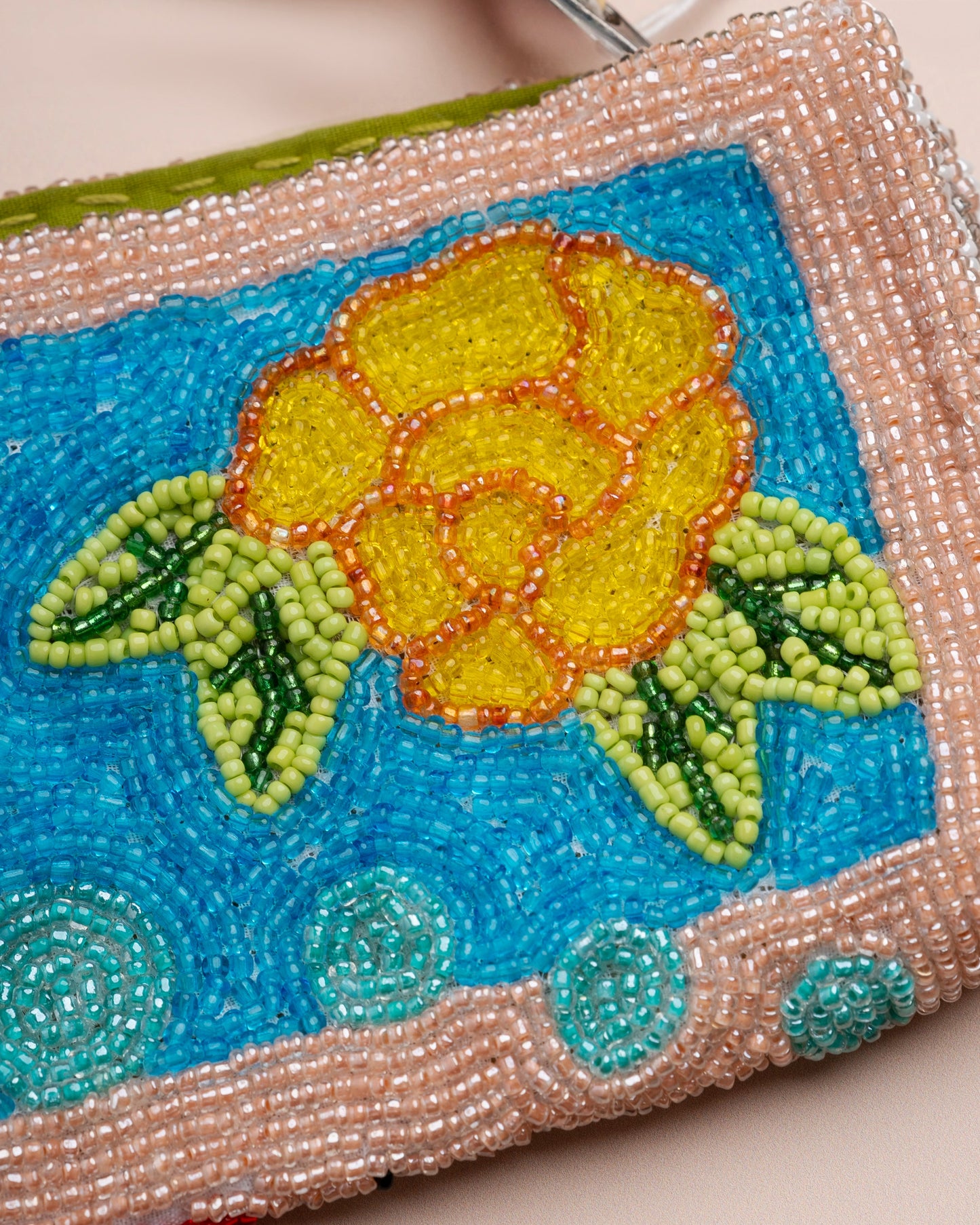Women's Clutch Beaded Crystal Embellishment - Iris