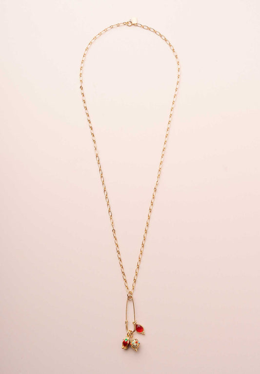 Necklace Patty Red-Gold