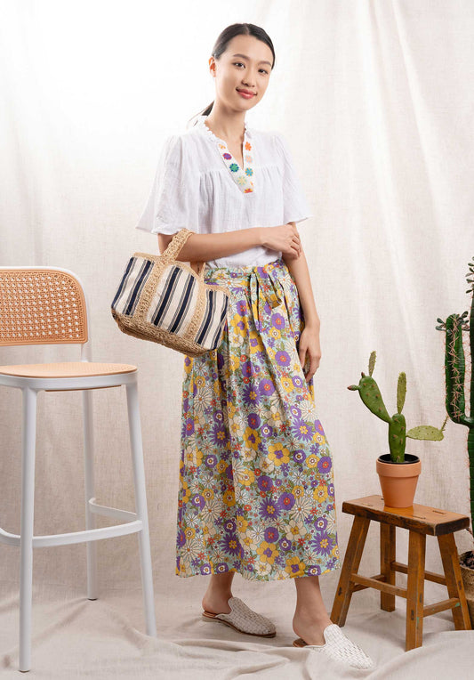 Tote Bag 3eve23 V40435 Marine-Creme