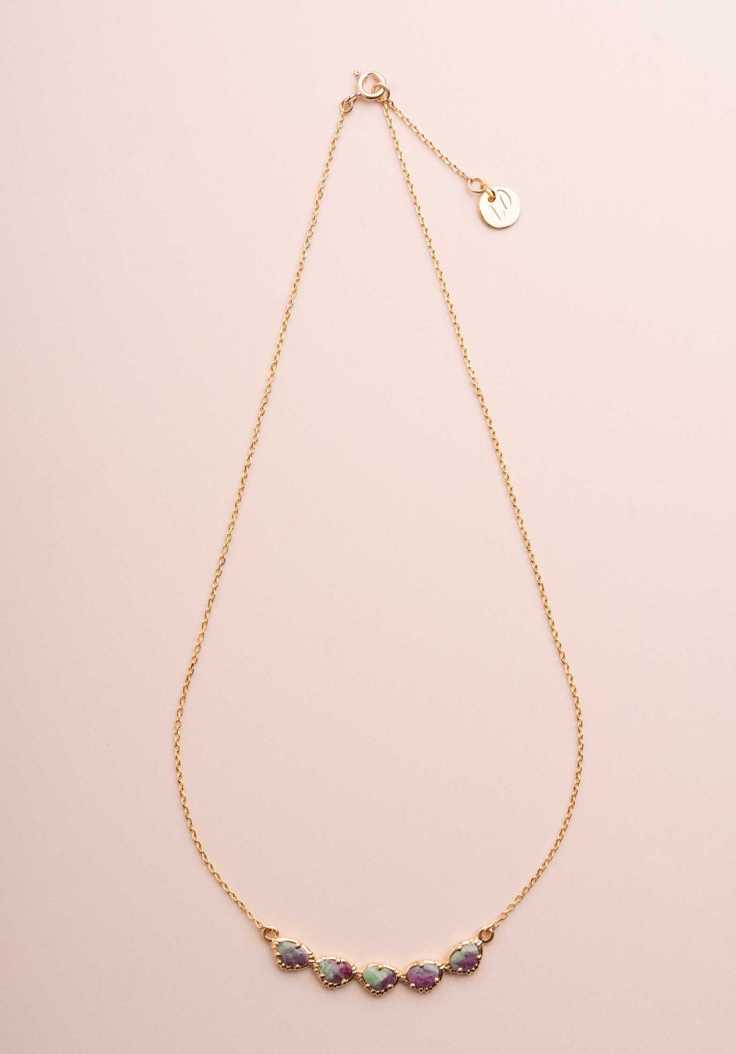 Necklace Rc587 Ruby-Zoisite