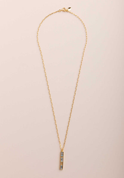 Necklace Paz Topaze Cibt4 Bleu