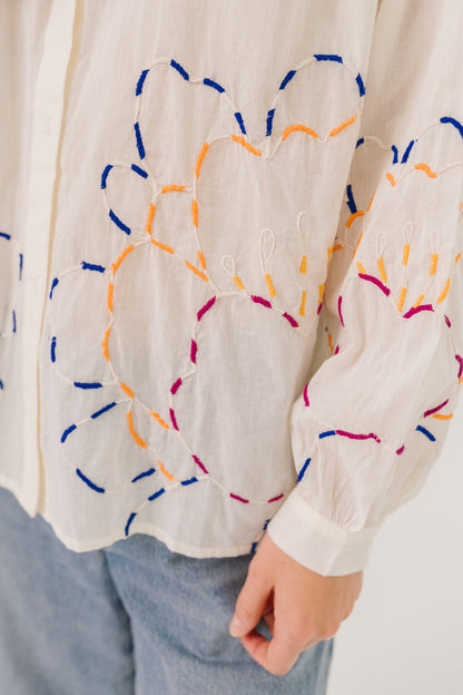 SACRECOEUR | Ali Pivoine Floral Cotton Voile Shirt
