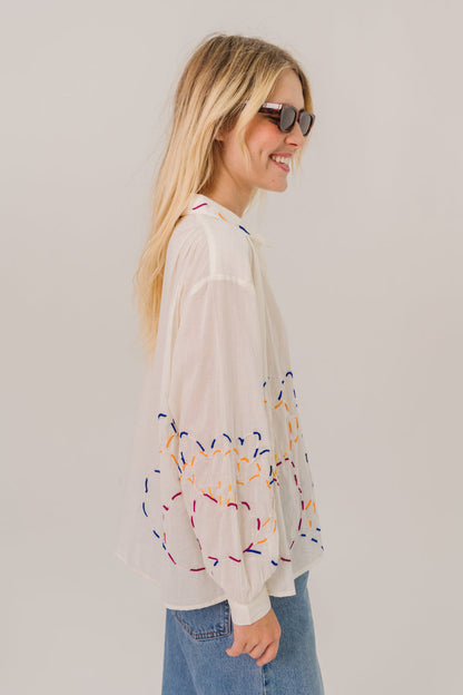 SACRECOEUR | Ali Pivoine Floral Cotton Voile Shirt