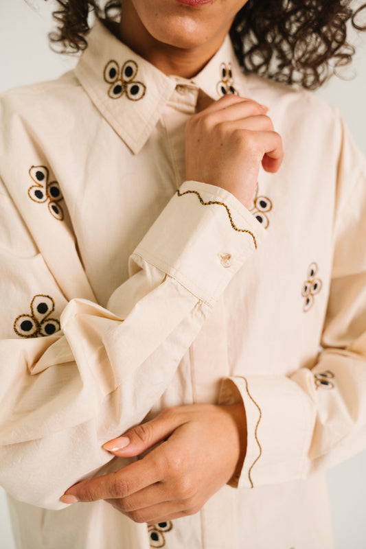 Sacrecoeur | Elie Bleone Shirt - Ecru