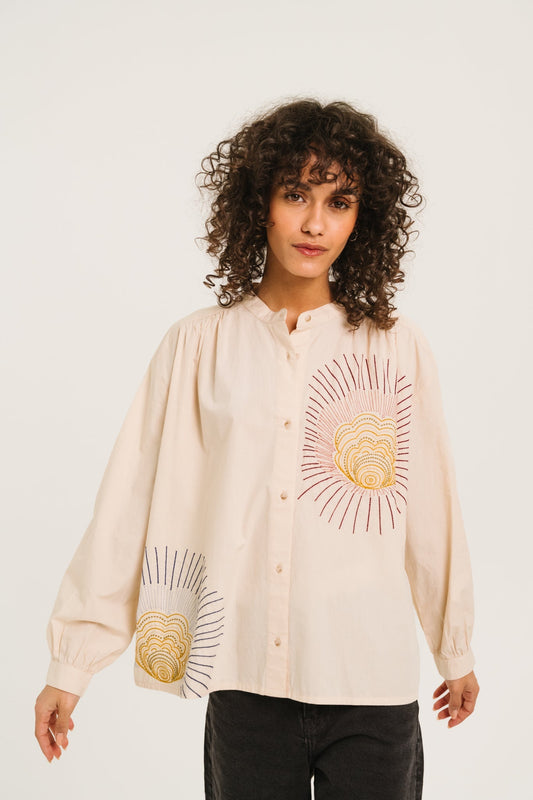Sacrecoeur | Ella Beanna Blouse - Cream Cotton