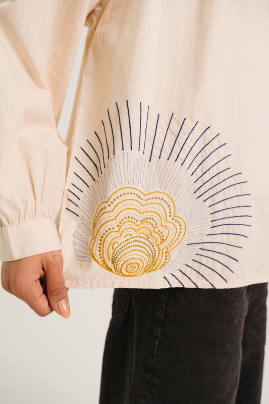 Sacrecoeur | Ella Beanna Blouse - Cream Cotton