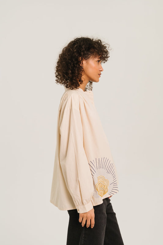Sacrecoeur | Ella Beanna Blouse - Cream Cotton