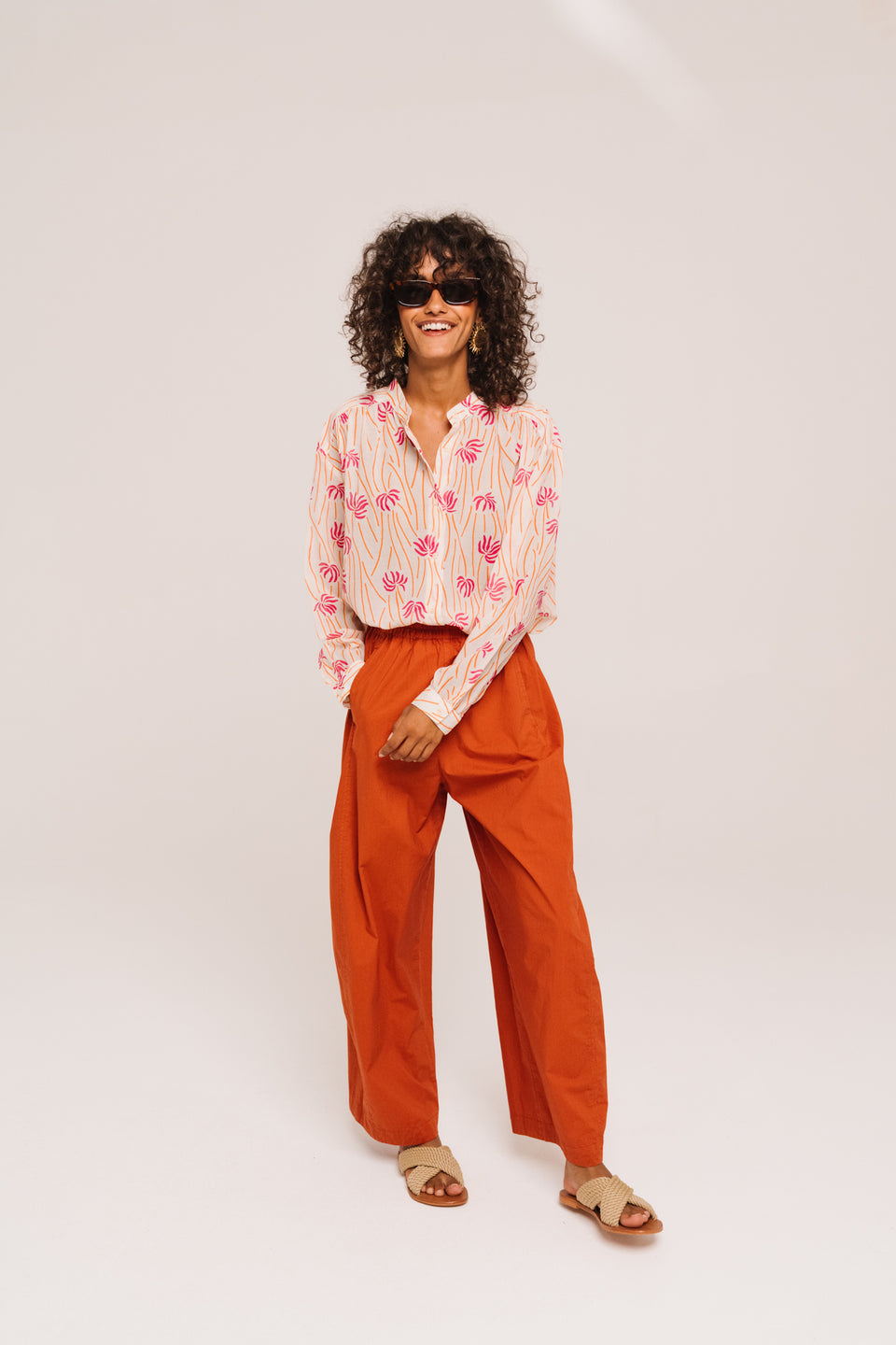 Sacrecoeur | Ella Buzios Blouse - Gather Detail Cotton